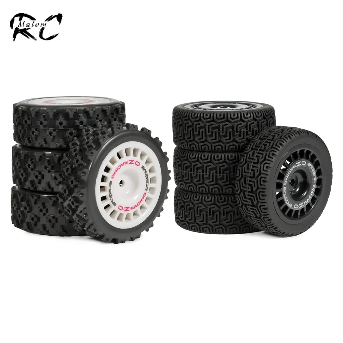 Pneus de rallye RC 70/72mm, jantes en plastique avec hexagone 12mm pour Tamiya TT02 TT01 XV01 user i
