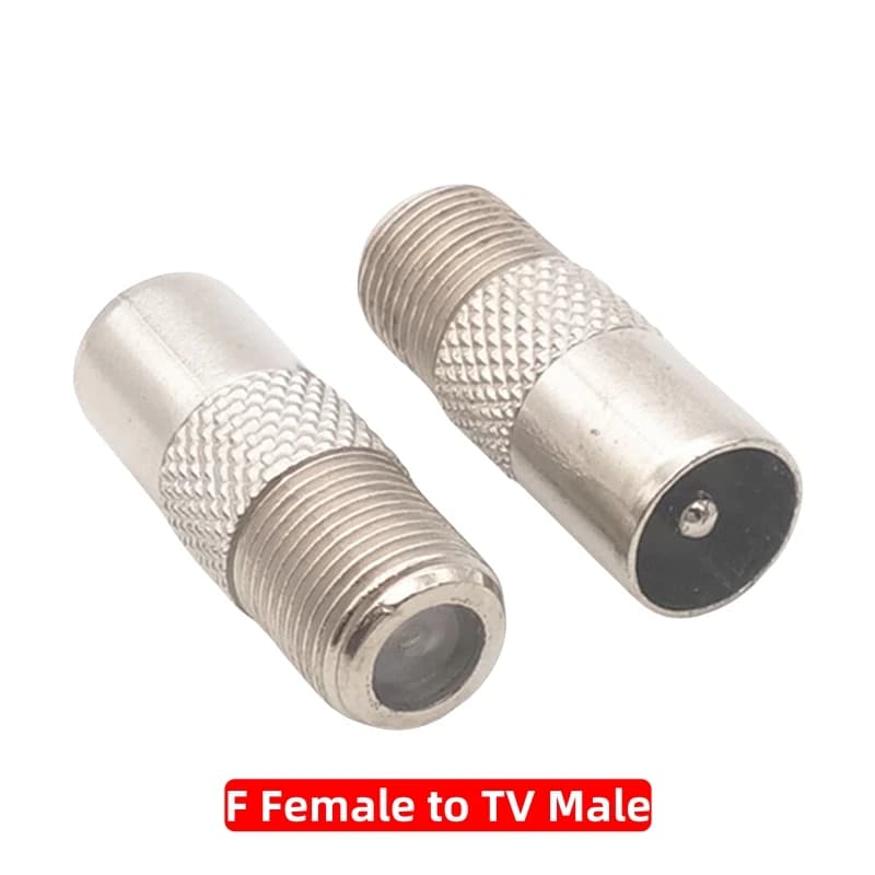 Convertisseur F vers TV, adaptateur de câble d'antenne F mâle vers TV femelle, connecteur coaxial RF