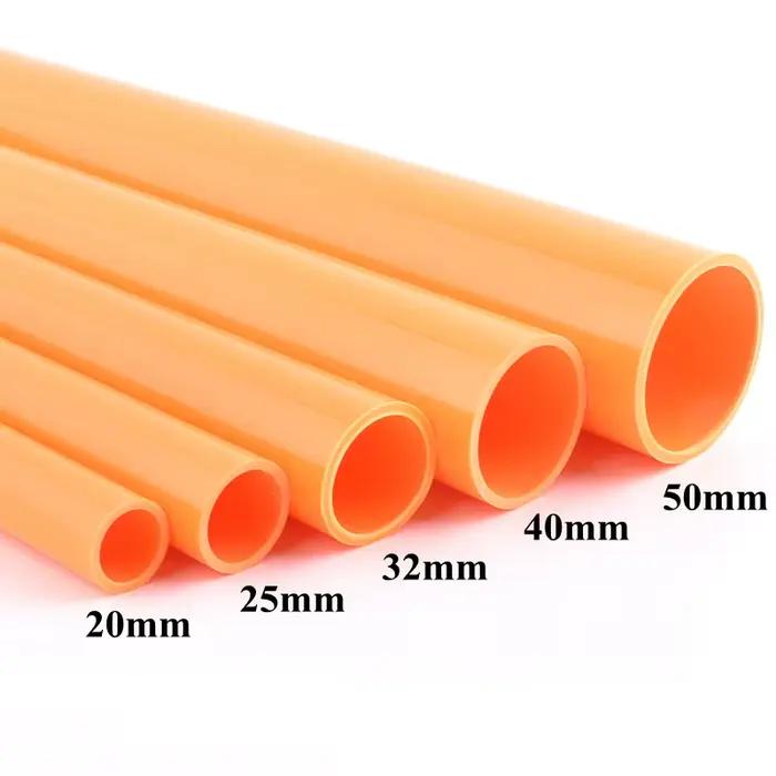 Tuyau acrylique en PVC 9 couleurs, diamètre extérieur 20 ~ 50mm, Tube d'aquarium de jardin, système