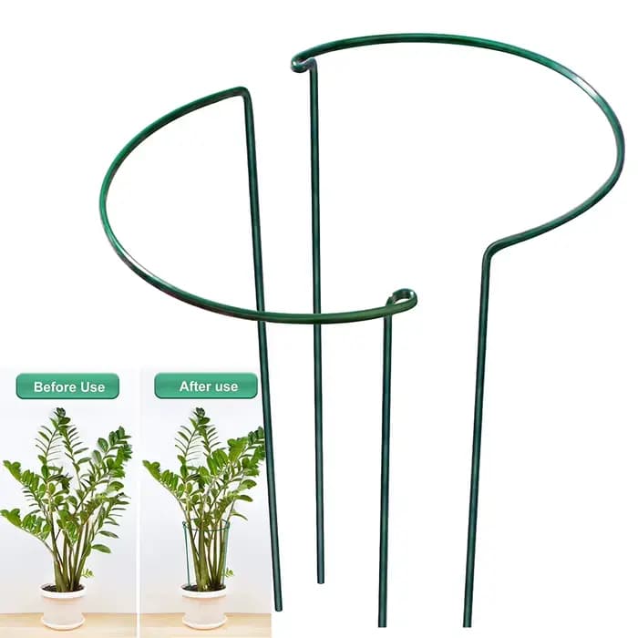Piquets de Support de plantes en métal robuste, 2 pièces, cadre de Support d'escalade pour jardin, g