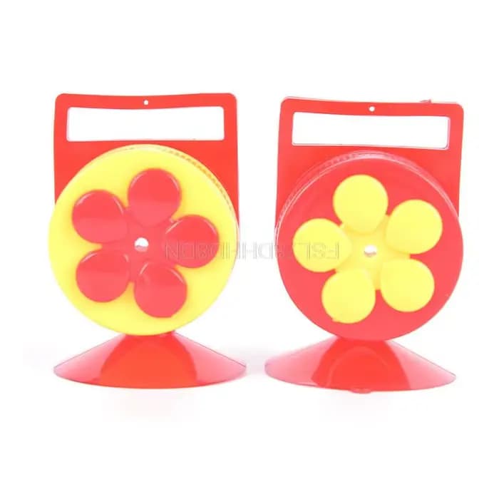 Fleurs Forme Poignée Oiseau Colibri Mangeoire Buveur Plastique Semences Et L'eau Extérieur Fenêtre V