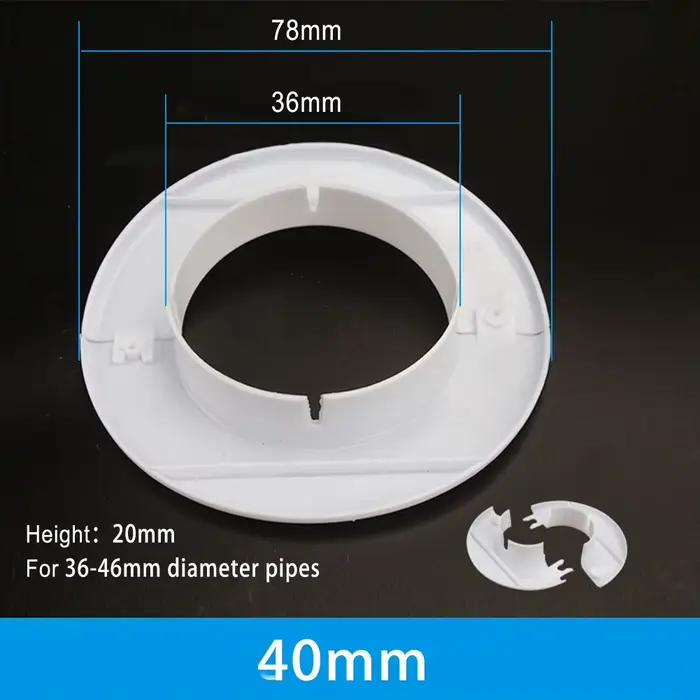 Couvercle de trou de tuyaux PP 40-80mm, Conduit de climatisation, câble d'entrée, évents, Passage po