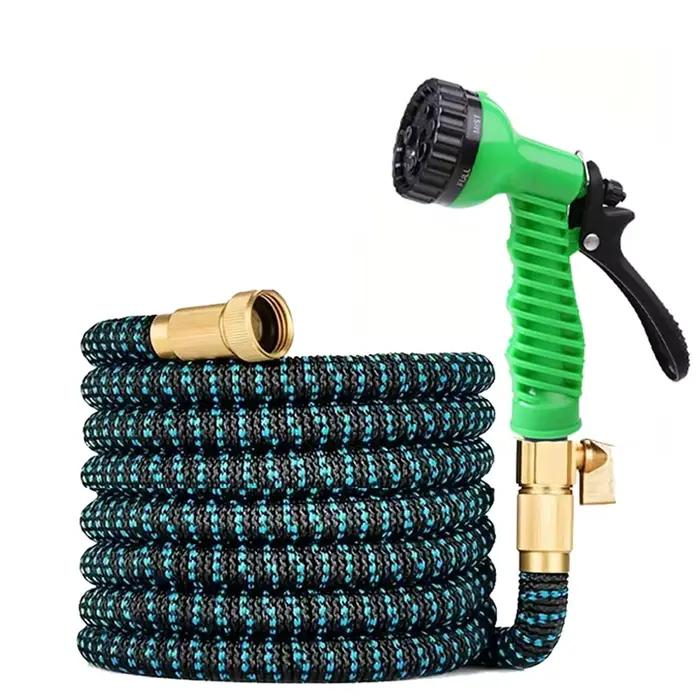 Pistolet d'arrosage de jardin extensible haute pression, ensemble de tuyaux de jardin, buse de pulvé