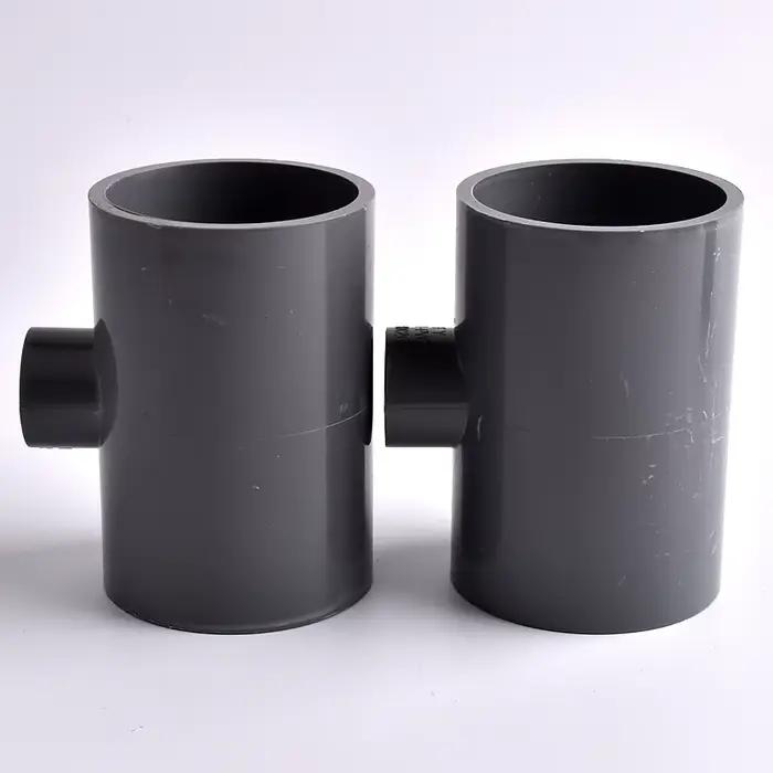 Connecteur en T de réduction de tuyau en PVC, diamètre intérieur de 20 ~ 63mm, tube précieux d'irrig