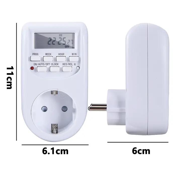 Minuterie numérique Programmable, 220V-240V, 50Hz, interrupteur à prise ue, économie d'énergie, sema