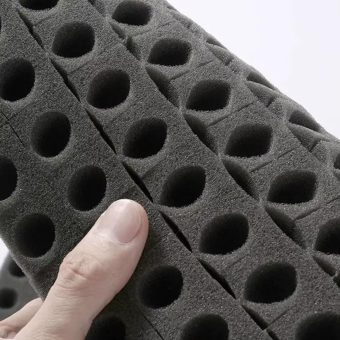 Éponge de semis hydroponique noire sans sol, clonage de pots de jardin, collier de pépinière, semis,