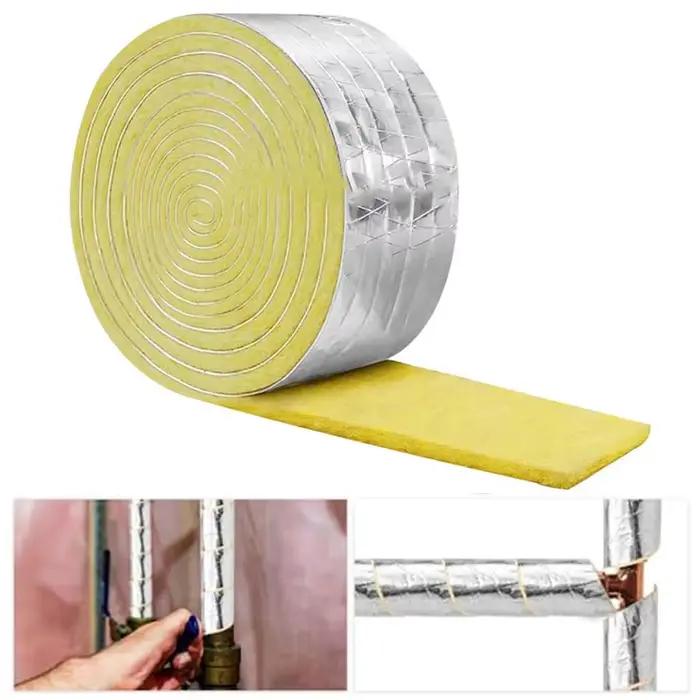 Bande antigel pour tuyau d'eau extérieur d'hiver, 10M, enveloppe isolante en fibre de verre à dos fe