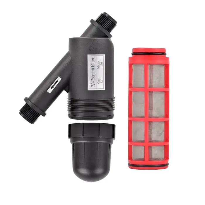 Filtre à eau avec raccordement, 120 mailles, 3/4 "1", adaptateur de Valve 25mm 32mm, système de pulv