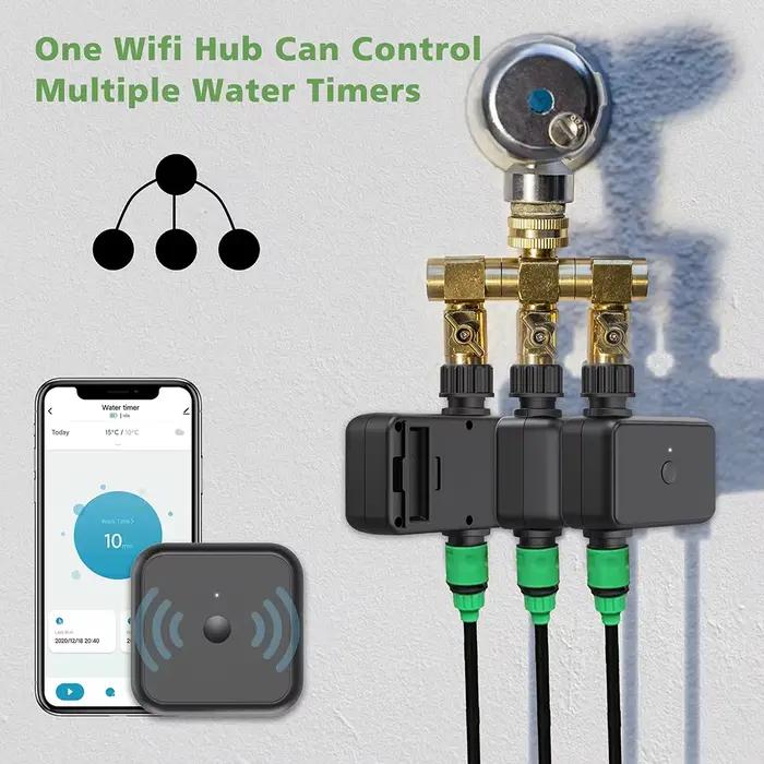 Système d'arrosage automatique de jardin, minuterie intelligente Wifi, contrôleur d'irrigation goutt