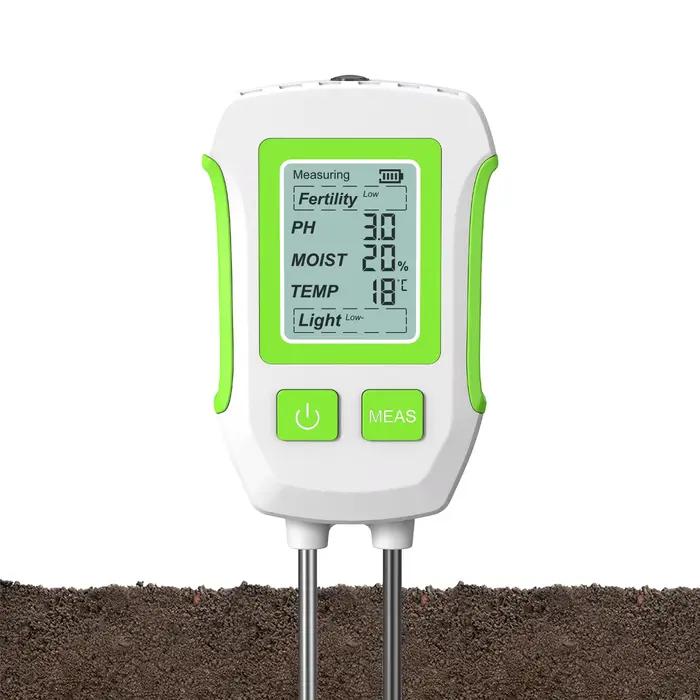 Détecteur de sol multifonctionnel 5-en-1 pour tester l'humidité, la luminosité du soleil, le pH, la