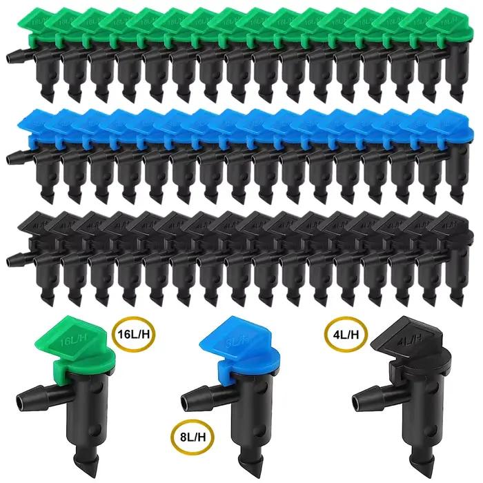 Emmetteur d'égouttage d'irrigation, 20 pièces, drapeau de jardin, goutteur d'arrosage pour arbres et