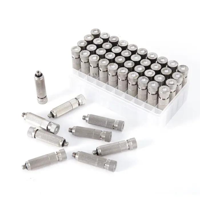 Buses de brumisation d'eau de jardin haute pression, 50 pièces, avec filtre à l'intérieur de 0.1mm ~