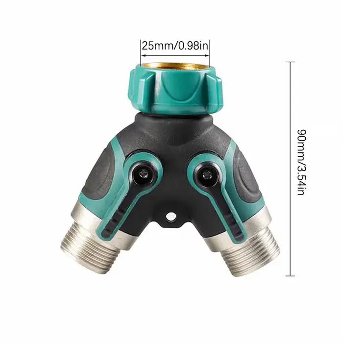 Mathiateur de tuyau d'arrosage de type Y, robinet de jardin, distributeur de connecteur, 2 voies, 3/