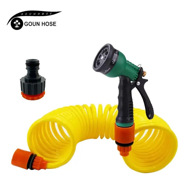 Tuyau d'arrosage extensible et rétractable GOUN HOSE en EVA, pistolet à eau portable, tuyau d'eau de
