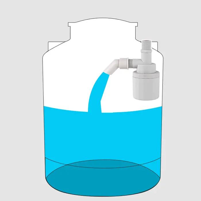 Vanne de contrôle automatique du niveau d'eau à filetage mâle, tour de vanne à bille à flotteur inst