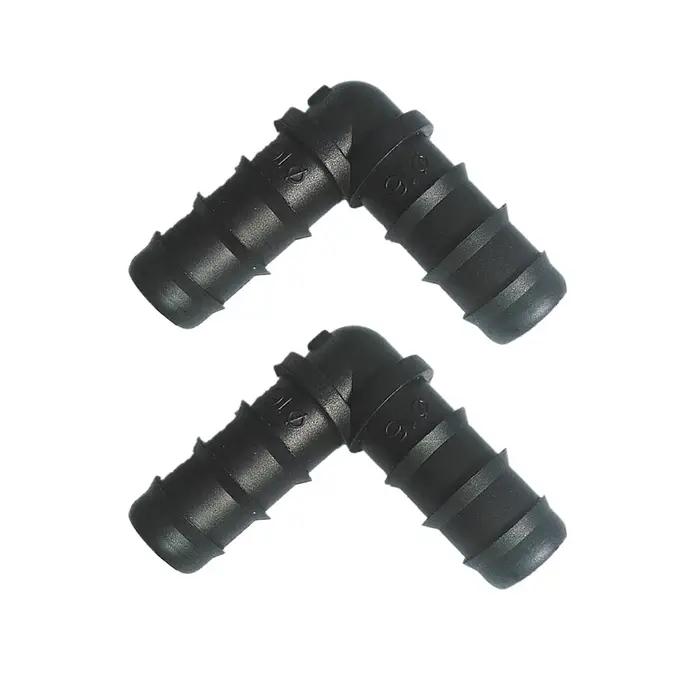 10 pièces-paquet DN16 90 degrés coude Angle courbé jardin raccords d'irrigation connecteurs de tuyau