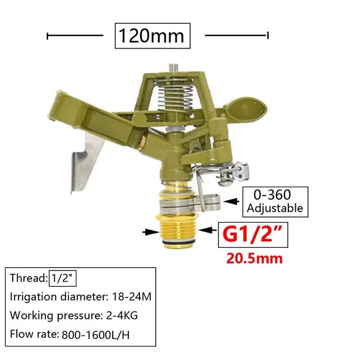 1/2 3/4 1 "1.5" 2 "fil femelle grande plage de couverture arroseurs ferme jardin Irrigation arrosage