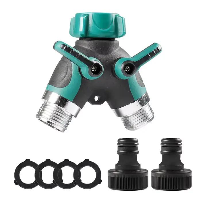 Mathiateur de tuyau d'arrosage de type Y, robinet de jardin, distributeur de connecteur, 2 voies, 3/