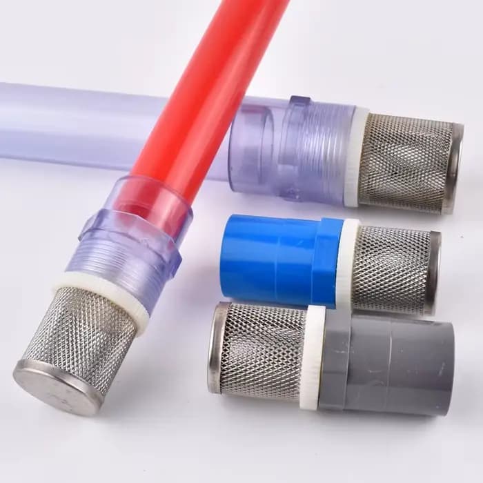 Filtre en acier inoxydable 304, 20 ~ 50mm, ensemble de tuyaux PVC/UPVC, pompe à eau pour Aquarium, T