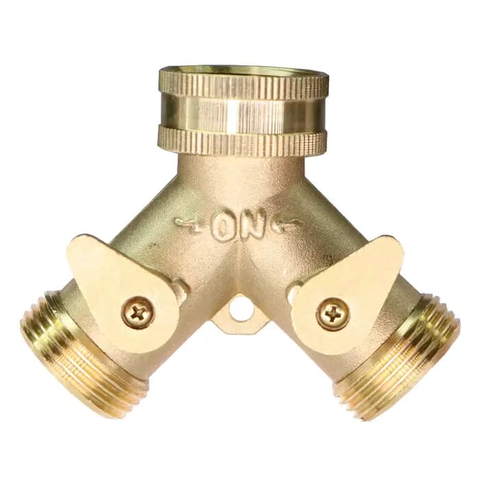 Séparateur en Y en laiton robuste 3/4 ''16mm, connecteur de robinet à double sortie BSP/NPT adaptate