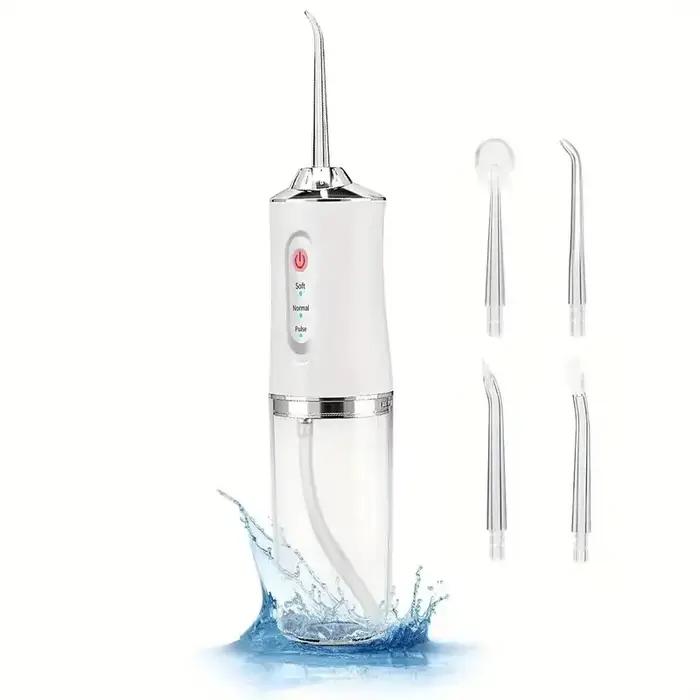 Irrigateur buccal électrique intelligent Portable, hydropulseur, 4 Jets, 3 Modes, Rechargeable, nett