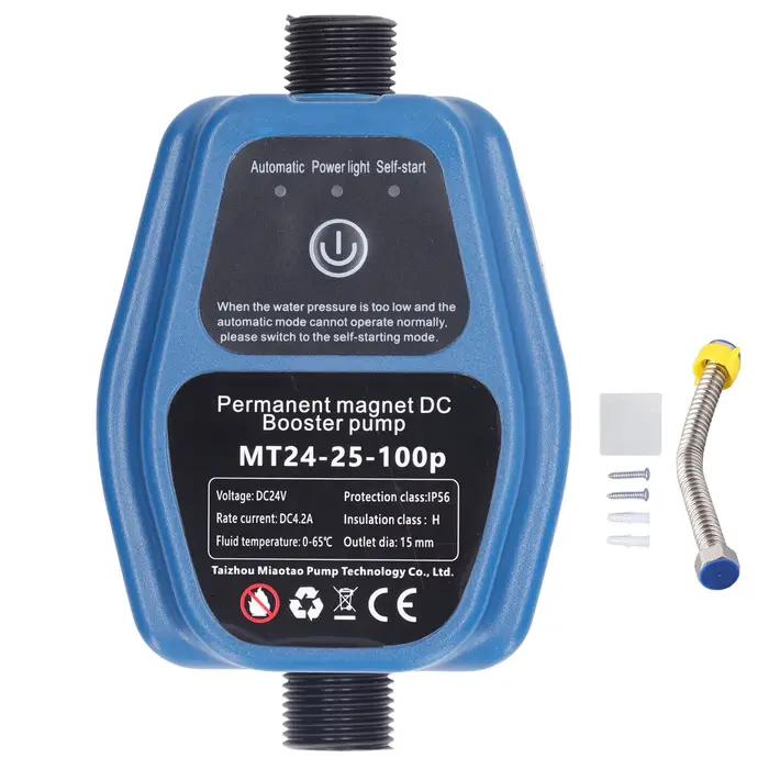 Pompe de surpression d'eau 100W 24V 25L IP56, pompe de surpression de douche automatique à détection