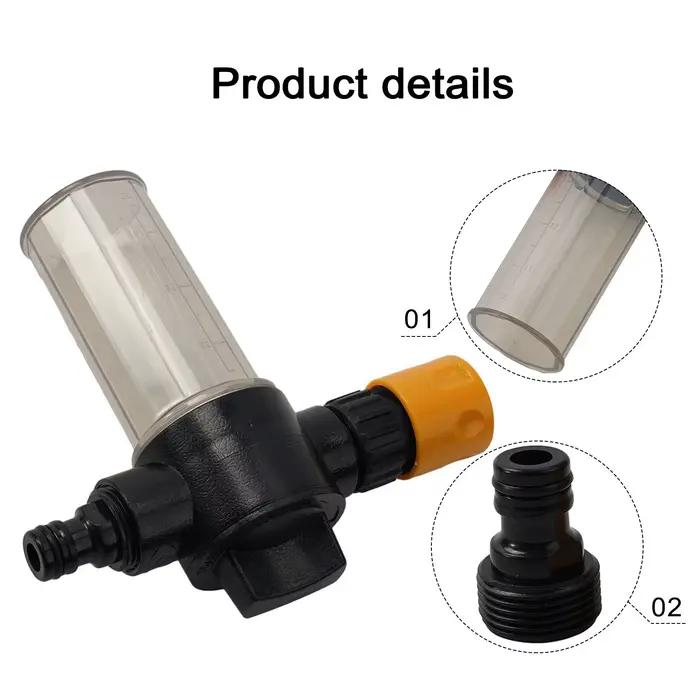 Pot à mousse d'eau de 100ML, tuyau d'arrosage, Lance à mousse, mousse de lavage propre, pistolet à e