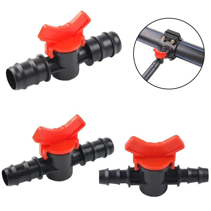 Robinet de tuyau d'arrosage DN15 DN20, Valve d'eau d'irrigation 16mm 20mm 25mm, connecteur d'arrêt d