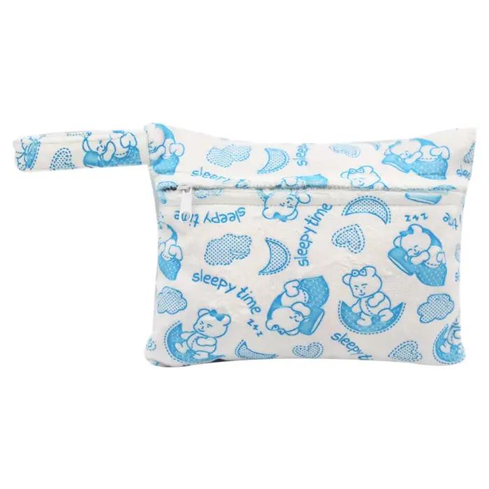 Mini sac sec en tissu imperméable pour femmes, 1 pièce, serviettes menstruelles, réutilisable, poche
