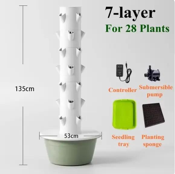 Tour hydroponique verticale pour la maison, équipement de Culture sans sol, système hydroponique, ja