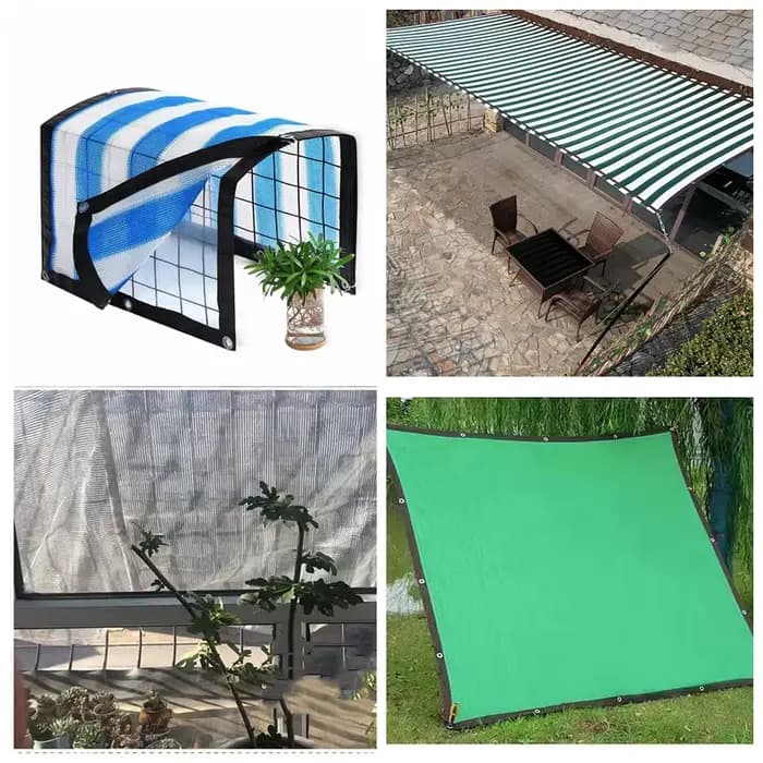 Filet d'ombrage Anti-UV en HDPE à 12 broches, pour jardin, balcon, plantes succulentes, pare-soleil