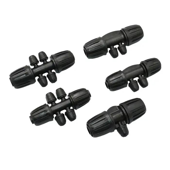 Connecteurs de tuyaux PE 16mm 20mm à 1/4 ", séparateur d'eau 1/2/4 voies, écrou de blocage 1/2 3/4 à
