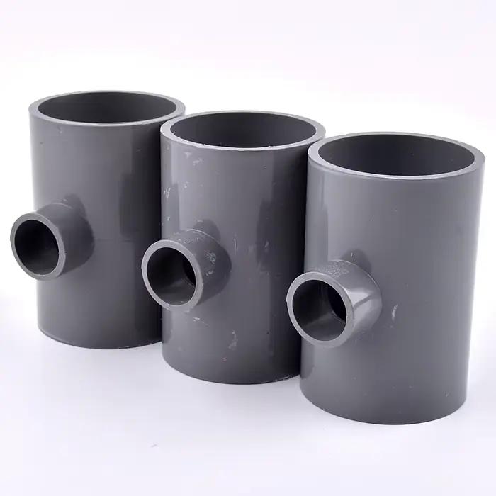 Connecteur en T de réduction de tuyau en PVC, diamètre intérieur de 20 ~ 63mm, tube précieux d'irrig