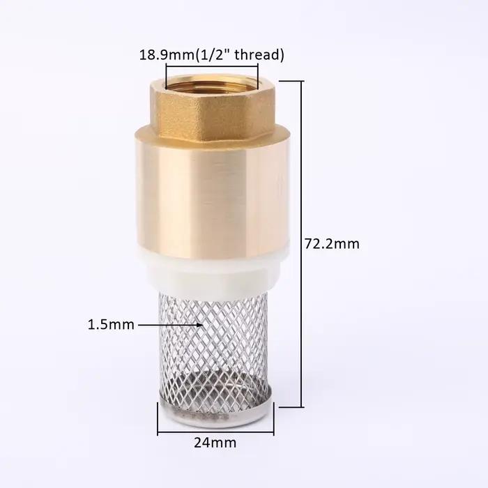 Clapet anti-retour de tuyau avec filtre, pompe à eau, tuyau d'irrigation de jardin, vanne unidirecti