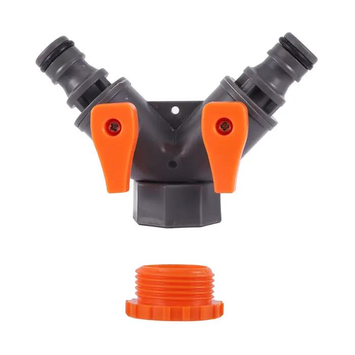 Valve marche/arrêt pour tuyau d'arrosage 1/2 "3/4" 1 ", connecteur rapide, adaptateur de robinet mâl