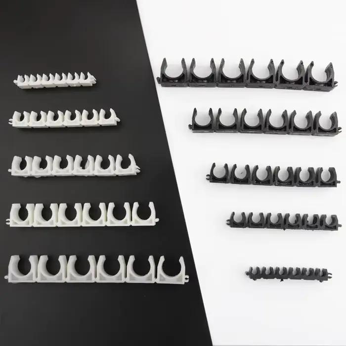 Collier de serrage en plastique 4 6 8 10 12mm, Support de tuyau d'eau, système d'irrigation de jardi
