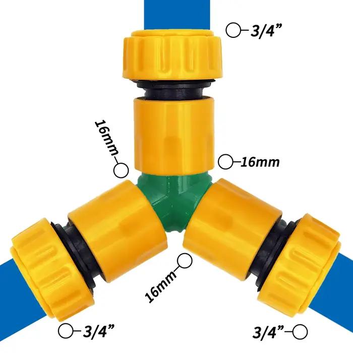 Connecteur de réparation de tuyau d'arrosage 3/4 1/2 pouces, 6 pièces, raccord rapide pour l'irrigat
