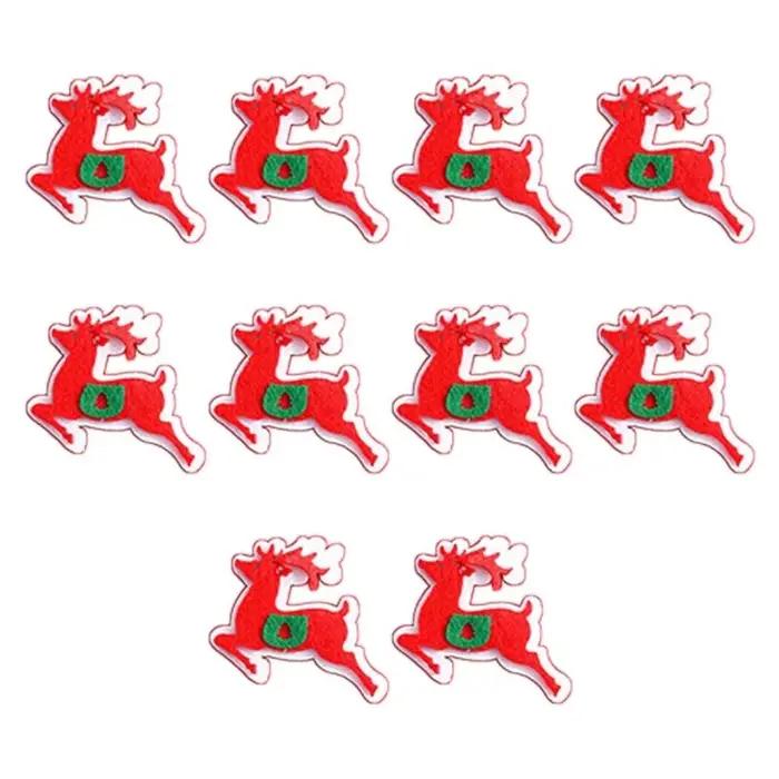 E8BD Pack 10 décorations Noël perçues
