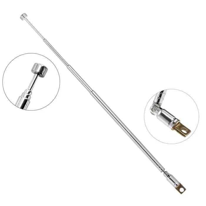 Radios 4 Sections \u0026amp réveils antenne Radio FM télescopique 4 Sections-antenne en cuivre plaqu