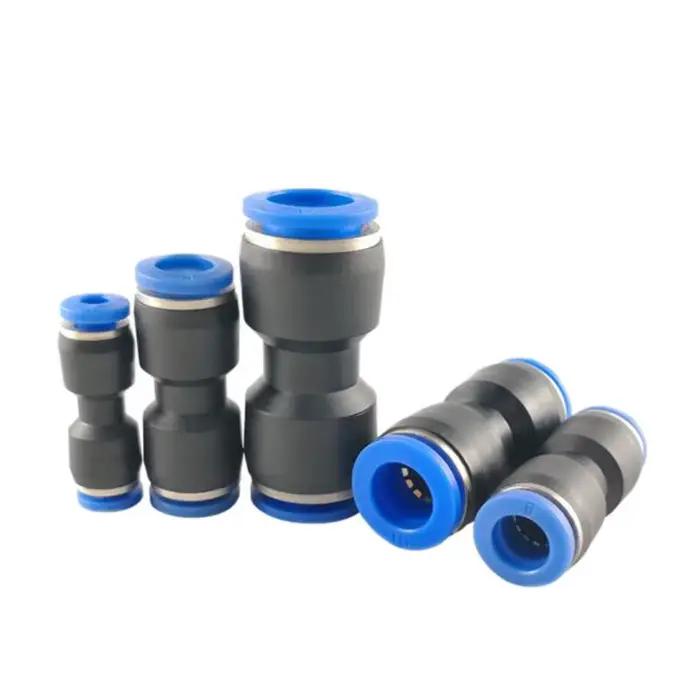 Raccord pneumatique en plastique PU PY PM PV PE, 4mm, 6mm, 8mm, 10mm, 12mm, 14mm