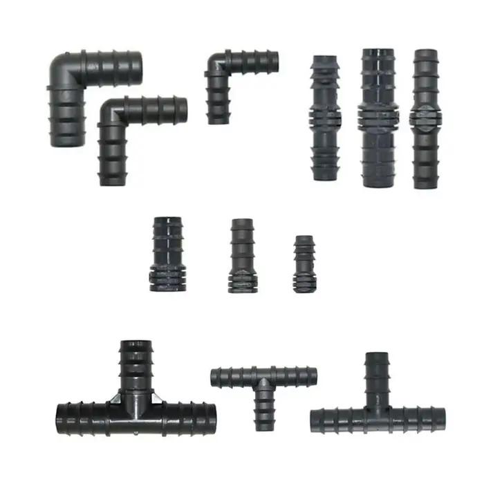Joendoc4-Connecteur de tuyau d'irrigation goutte à goutte en PE, 16mm, 20mm, 25mm, coude en T, répar