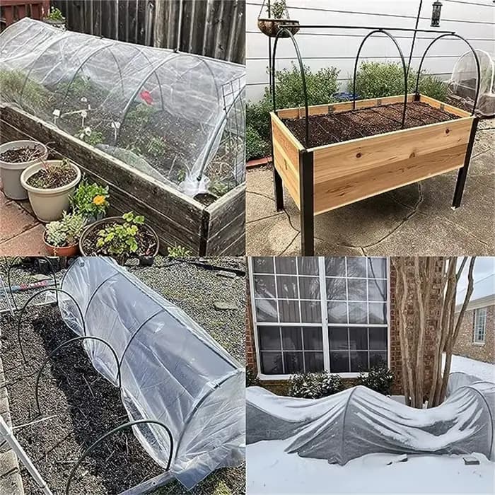 18 pièces/30 pièces, cerceaux de serre, cadre de cerceaux de jardin pour Tunnel de jardinage stable,