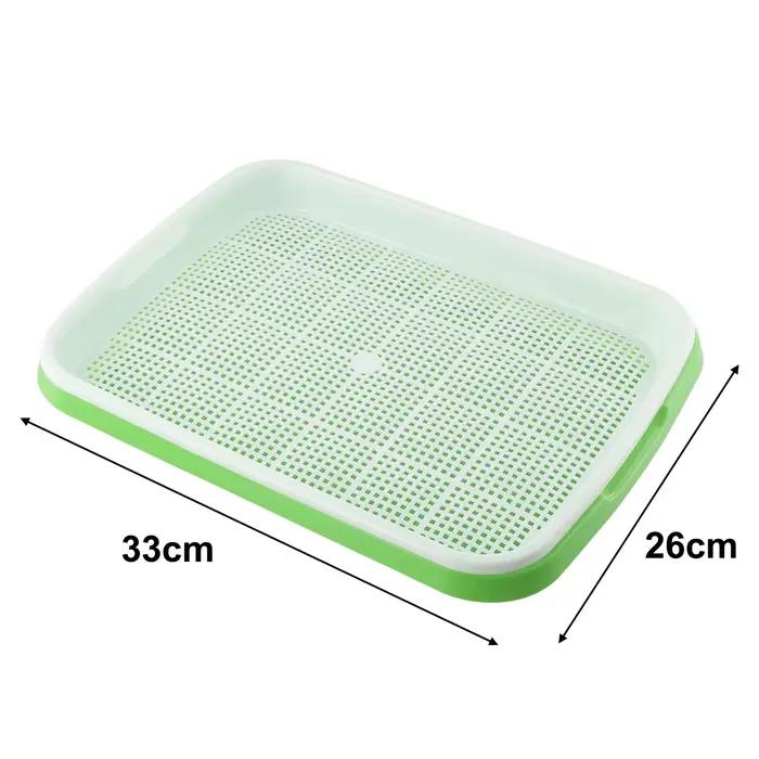 Microgreens plateau hydroponique à 2 couches plateau de germes Anti-piqûres de moustique 33 cm * 26