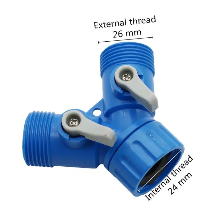 Déviateur de tuyau d'arrosage, distributeur en Y, adaptateur de connecteur de assujet, assujetde con