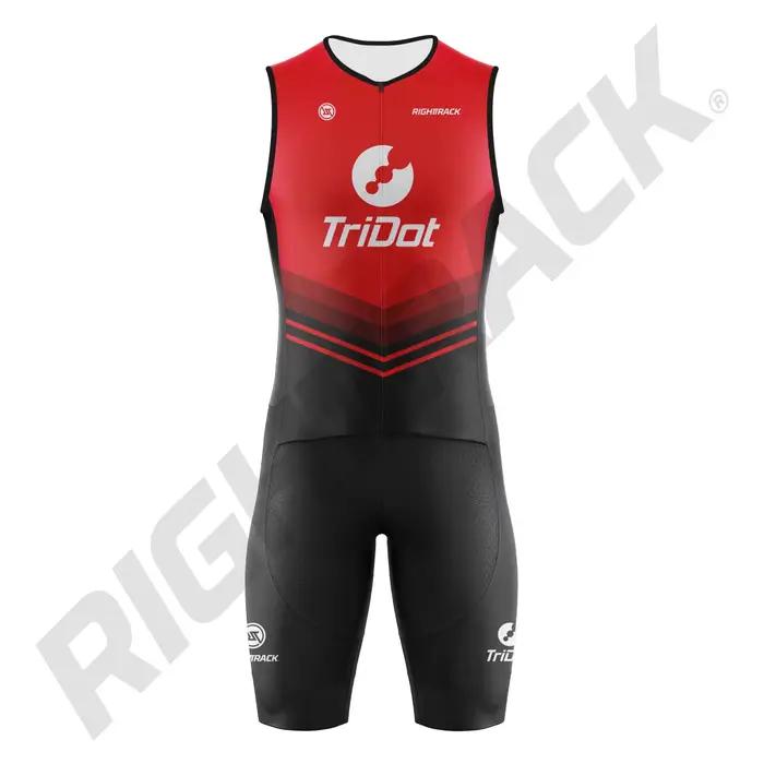 Combinaison unisexe Pro TriDot TriDuvet, Trisuit Racesuit, Natation, Cyclisme, Course à pied, Compét