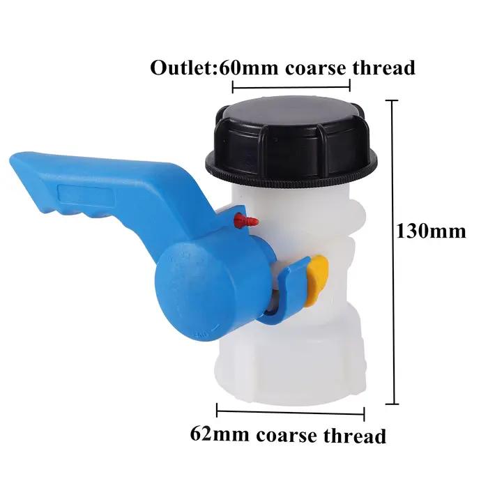 Vanne papillon de réservoir IBC DN40/50/80 62/75/100mm, conteneur de réservoir fourre-tout, Valve de