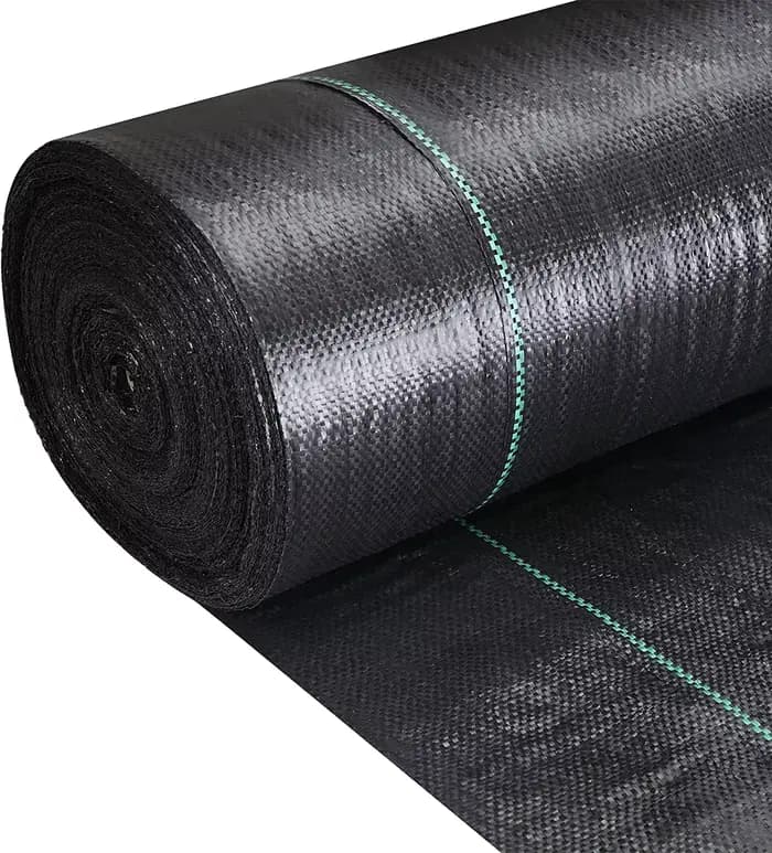 Tissu de barrière contre les mauvaises herbes robuste, tissu tissé de contrôle des mauvaises herbes,
