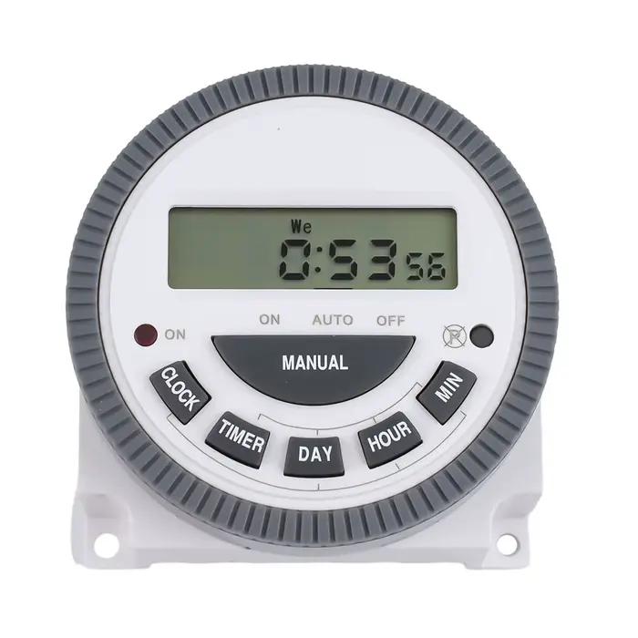 Minuteur programmable intelligent TM619 à 7 jours avec 16 programmes marche/arrêt, synchronisation c