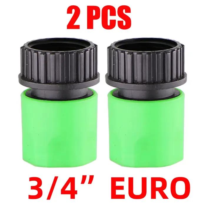 Raccord rapide EURO USA 3/4" mâle fileté pour tuyau d'arrosage, adaptateur pour système d'irrigation