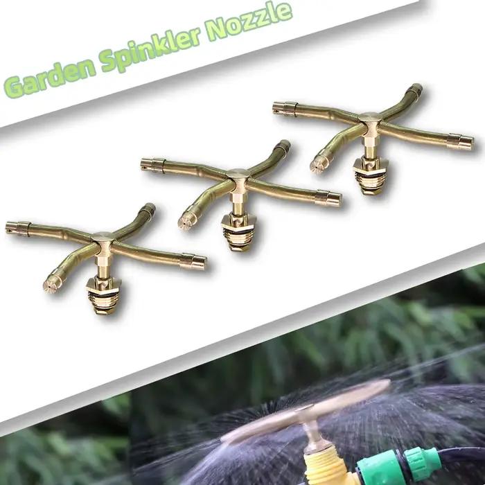 Arroseur tourbillonnant lointain automatique en laiton, pulvérisateur rotatif, d'argile de jardin, b